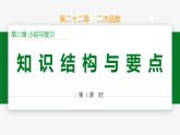 第22章 二次函數(shù)小結(jié)第1課時 知識結(jié)構(gòu)與要點-2024-2025學(xué)年九年級數(shù)學(xué)上冊教材配套同步課件（人教版）