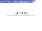 沪科版九年级数学上册 21.1  二次函数 课件