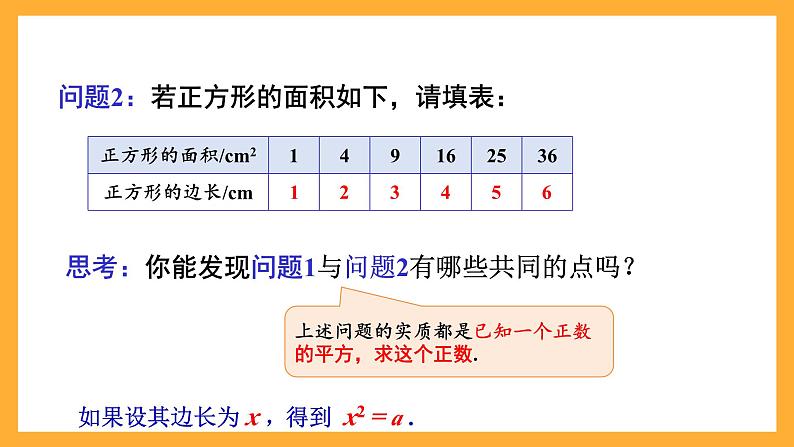 华师大版数学八上 11.1.1《平方根》课件04