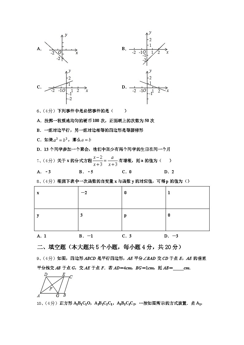 2024-2025学年福建省厦门市湖滨中学九年级数学第一学期开学质量跟踪监视模拟试题【含答案】02