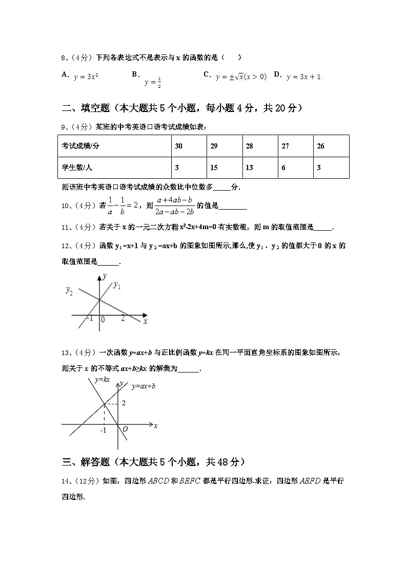2024-2025学年福建省厦门市思明区双十中学数学九年级第一学期开学经典模拟试题【含答案】第3页
