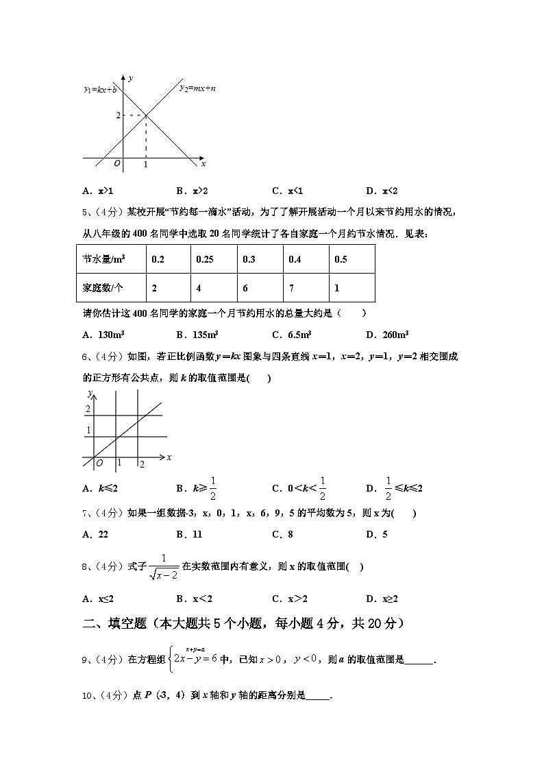 2024-2025学年甘肃省平凉市名校数学九年级第一学期开学考试试题【含答案】02