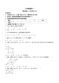 河南省济源市2023-2024学年八年级下学期5月月考数学试卷(含答案)