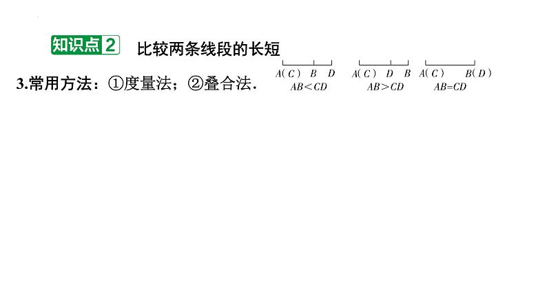 4.2 比较线段的长短 课件 2023-2024学年北师大版数学七年级上册05