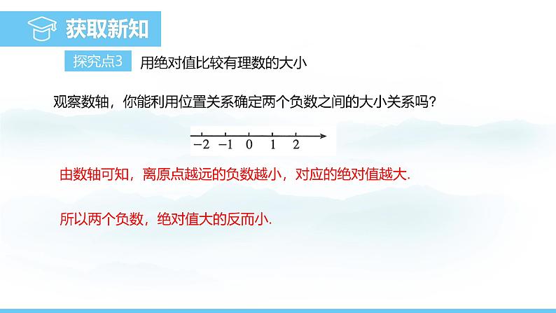 数学人教版（2024）七年级上册课件 1.2.5有理数的大小比较06