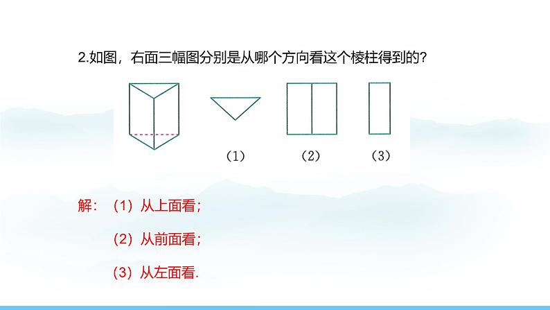 数学人教版（2024）七年级上册课件 6.1.1.2从不同方向看立体图形和立体图形的展开图第7页