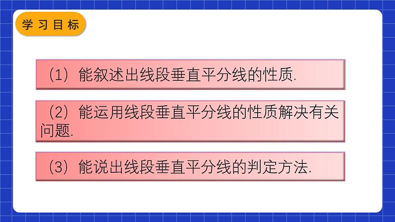 人教版数学八上13.1《轴对称》13.1.2 线段的垂直平分线的性质 课件03