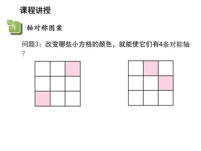 2.3 设计轴对称图案 苏科版数学八年级上册教学课件06