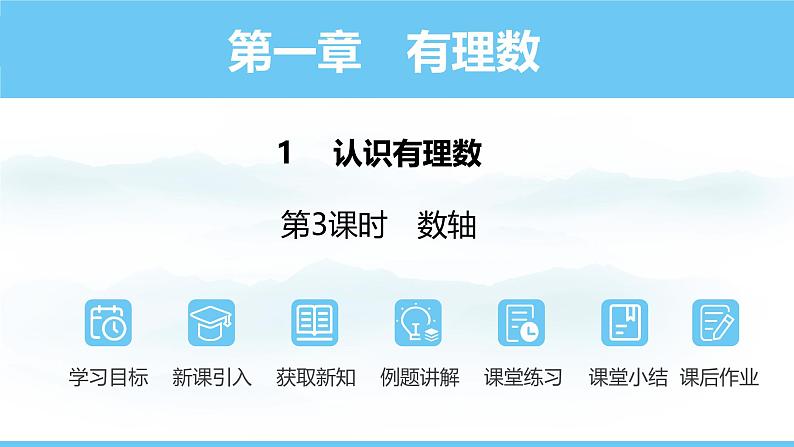 数学北师大版（2024）七年级上册课件 2.1.3  数轴01