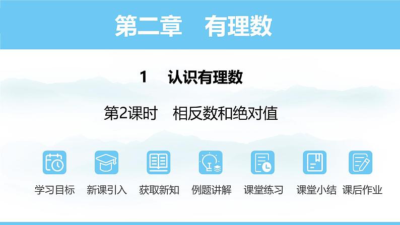 数学北师大版（2024）七年级上册课件 2.1.2 相反数和绝对值01