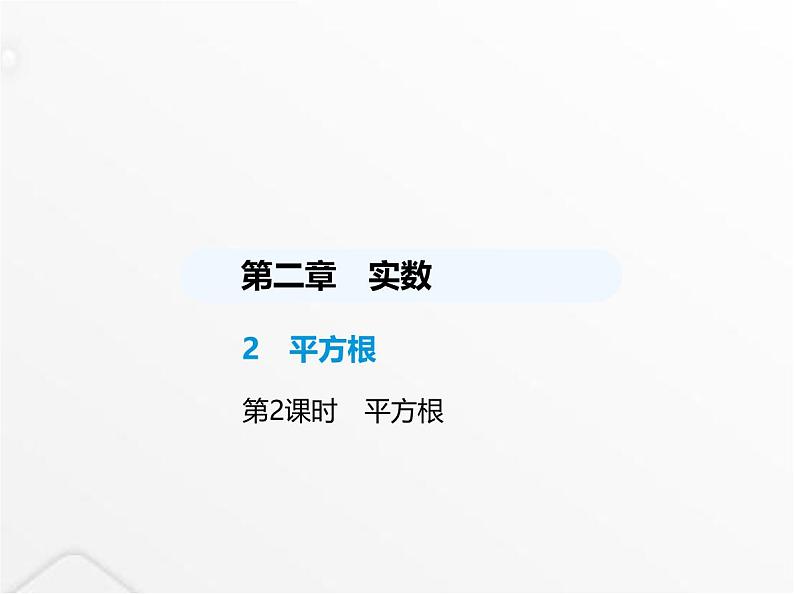 北师大版初中八年级数学上册第二章实数2平方根第二课时平方根课件01