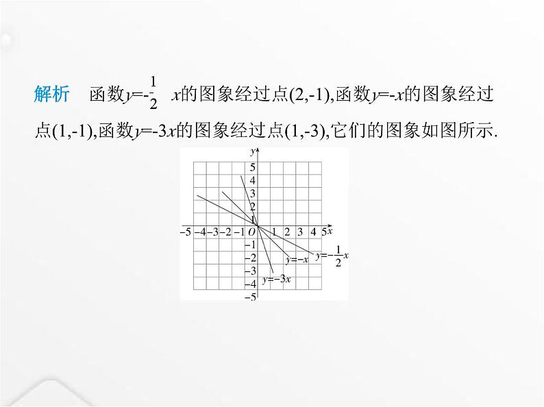 北师大版初中八年级数学上册第四章一次函数3一次函数的图象第一课时正比例函数的图象及性质课件05