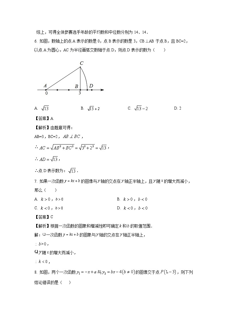 [数学][期末]青海省果洛藏族自治州久治县2023-2024学年八年级下学期期末试题(解析版)第3页