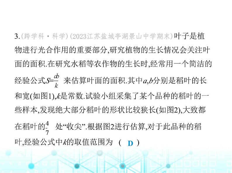 浙教版八年级数学上册专项素养综合练(七)跨学科专题(一)课件第5页