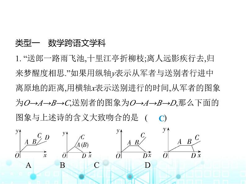 浙教版八年级数学上册专项素养综合练(十)跨学科专题(二)课件第2页