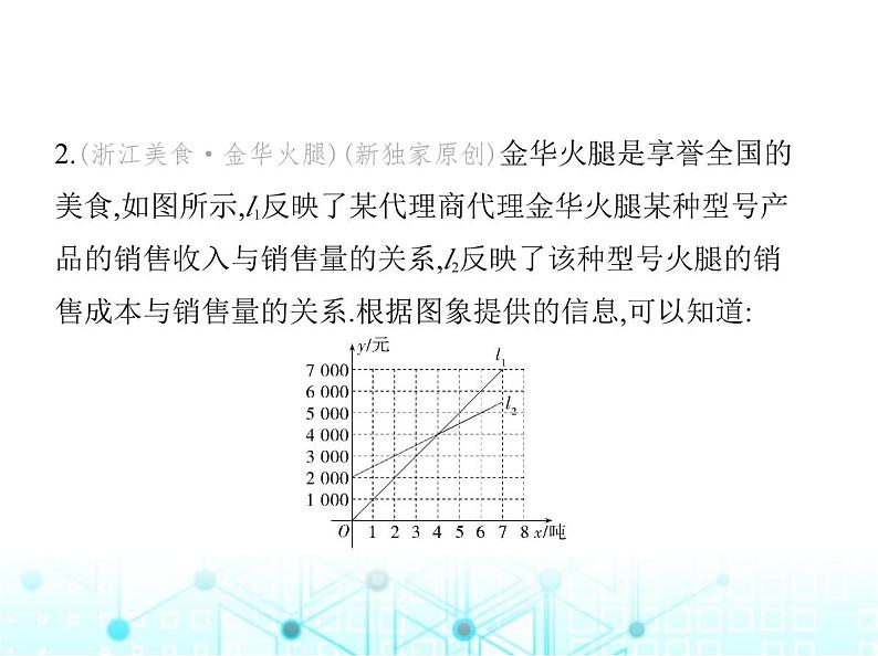 浙教版八年级数学上册第5章一次函数5-5第1课时利用一次函数图象解决问题课件04