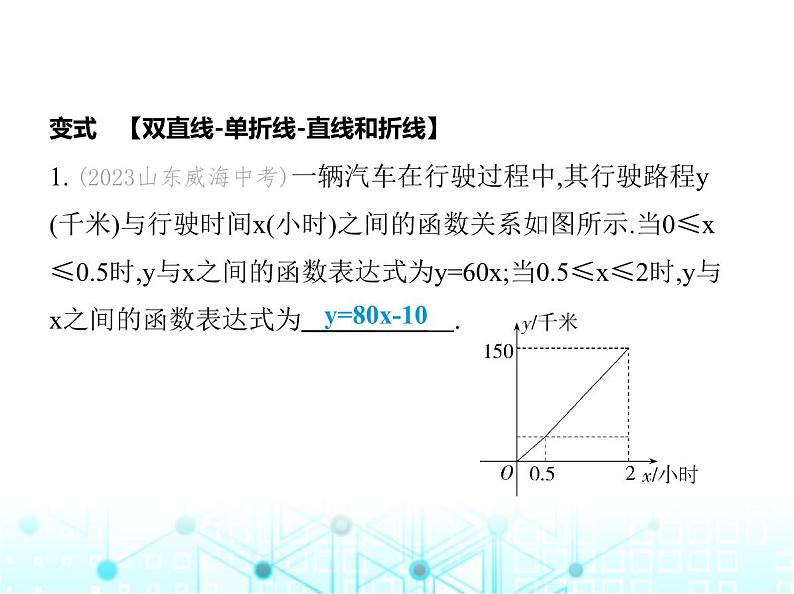 浙教版八年级数学上册第五章一次函数5-5微专题一次函数的综合应用课件第5页