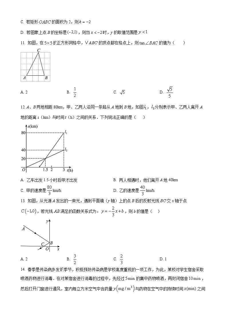 河北省石家庄市第四十中学2024-2025学年九年级上学期开学考试数学试题（原卷版）03