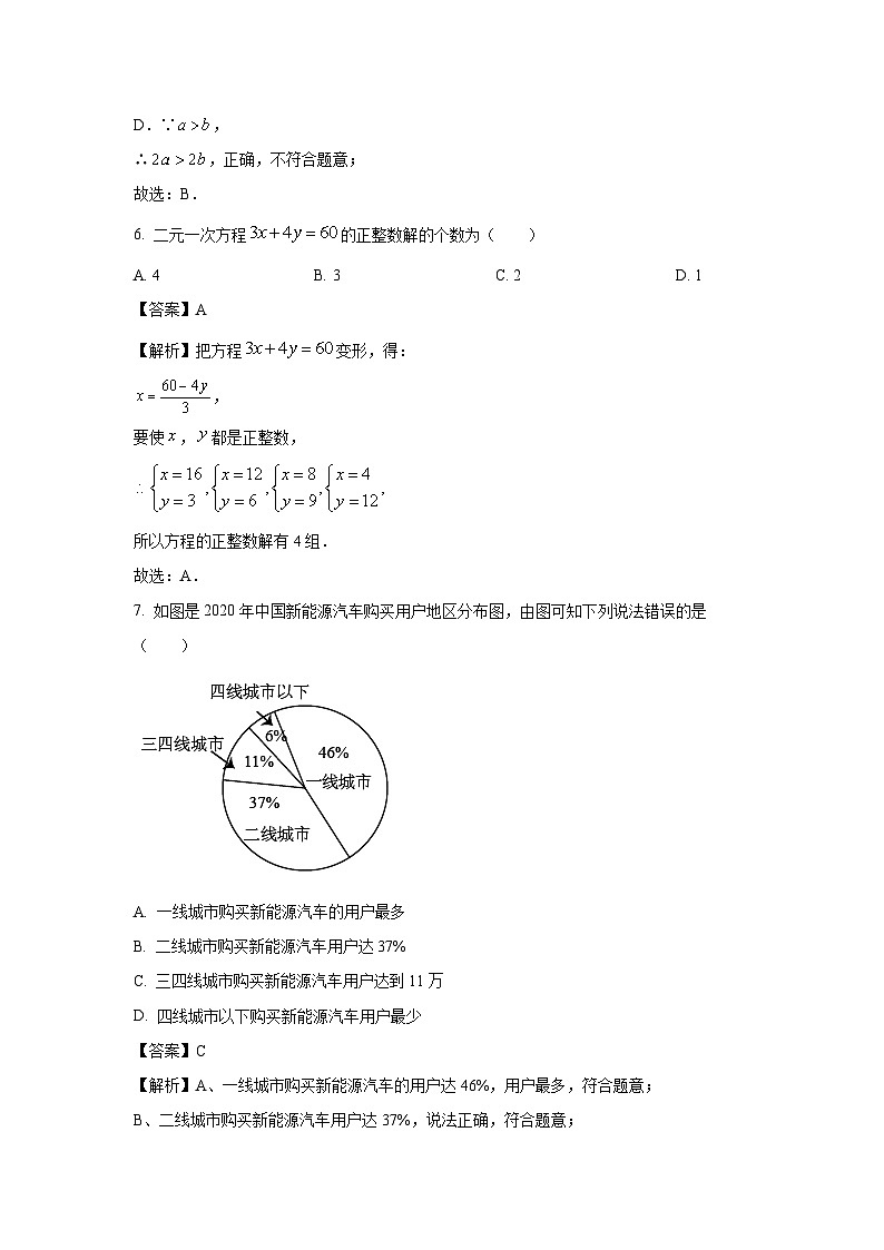 [数学][期末]云南省昆明市2023-2024学年七年级下学期期末模拟试卷(一)(解析版)03