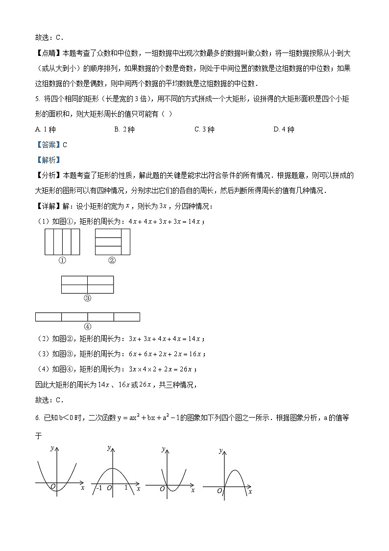 上海市闵行区华东师范大学第二附属中学附属初级中学2024-2025学年九年级上学期开学数学试题（解析版）03