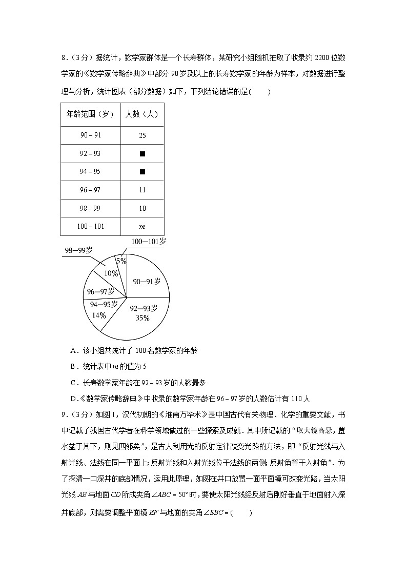 2023年甘肃省武威市中考数学试卷第2页