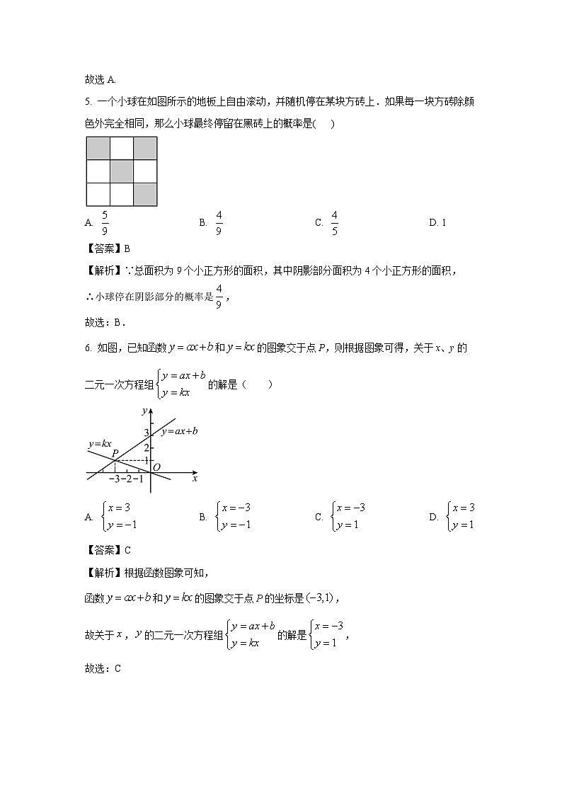 [数学][期末]山东省东营市河口区2023-2024学年七年级下学期期末模拟试题(解析版)03