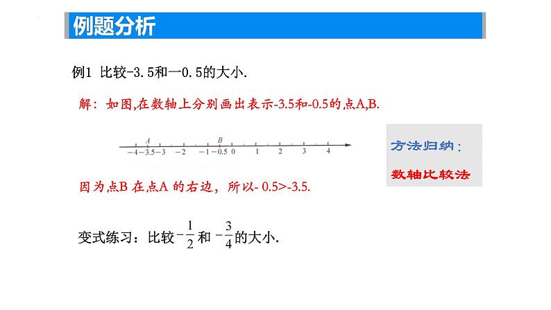 2.2 数轴—有理数的大小 课件 2024-2025学年苏科版七年级数学上册07