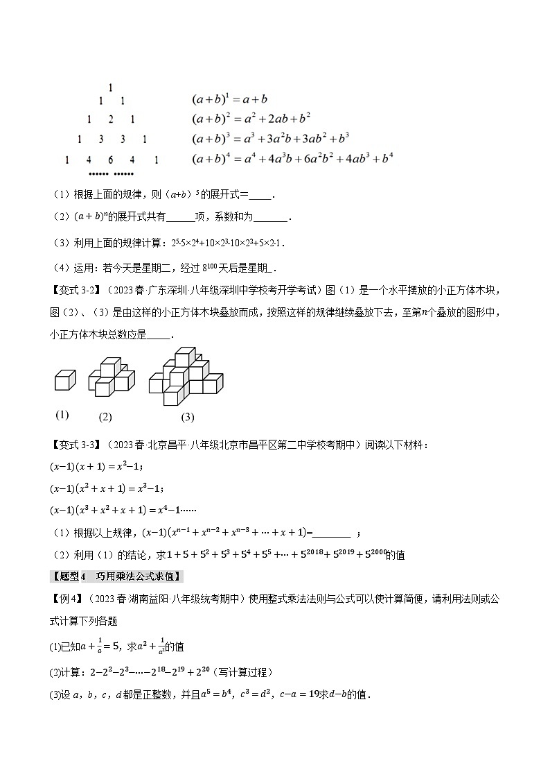 人教版八年级数学上册举一反三14.9整式的乘法与因式分解章末八大题型总结(拔尖篇)(学生版+解析)03