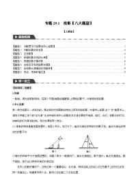 初中数学人教版（2024）九年级下册29.1 投影当堂达标检测题