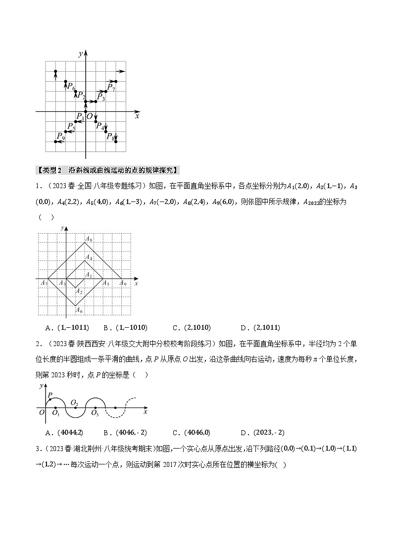 苏科版八年级数学上册专题5.3坐标系中的规律探究四大类型同步特训(学生版+解析)第3页