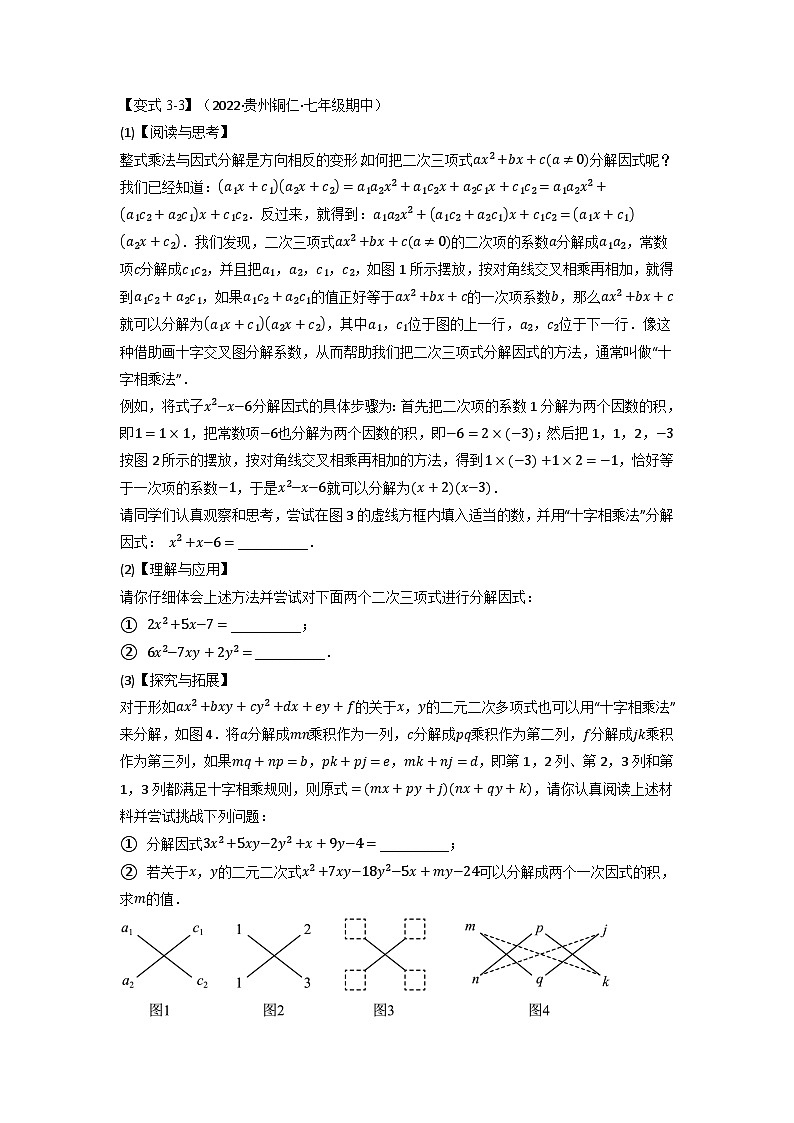 北师大版八年级数学下册举一反三系列7.5期末专项复习之因式分解十二大必考点同步练习(学生版+解析)第3页
