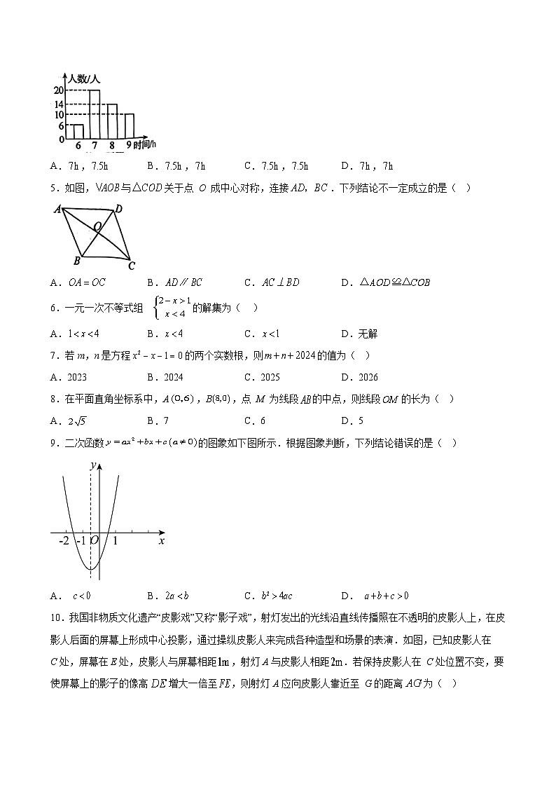 湖南省邵阳市新邵县2024届九年级下学期中考二模数学试卷(含答案)02