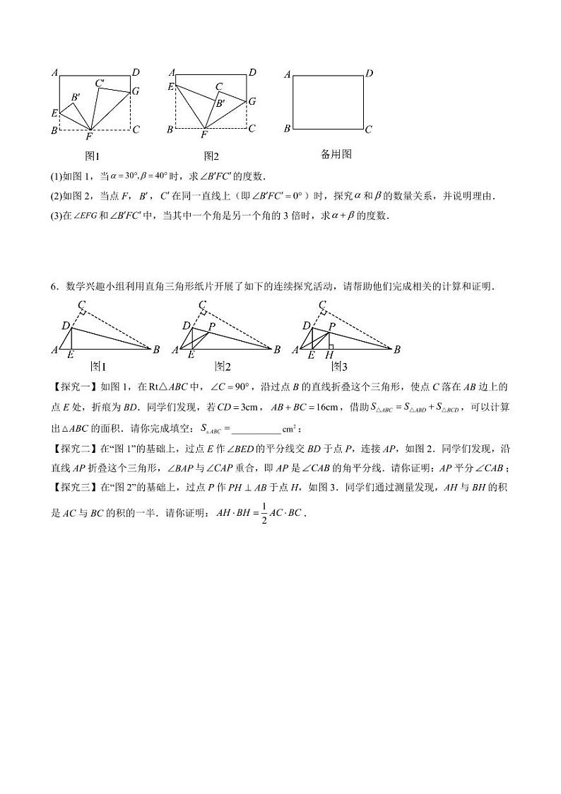 第10讲 特殊三角形72道压轴题型专项训练（12大题型）（学生版） 2024-2025学年八年级数学上册同步学与练（浙教版）第3页