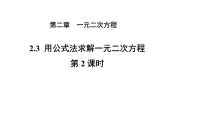 北师大版(2024)3 用公式法求解一元二次方程教学课件ppt