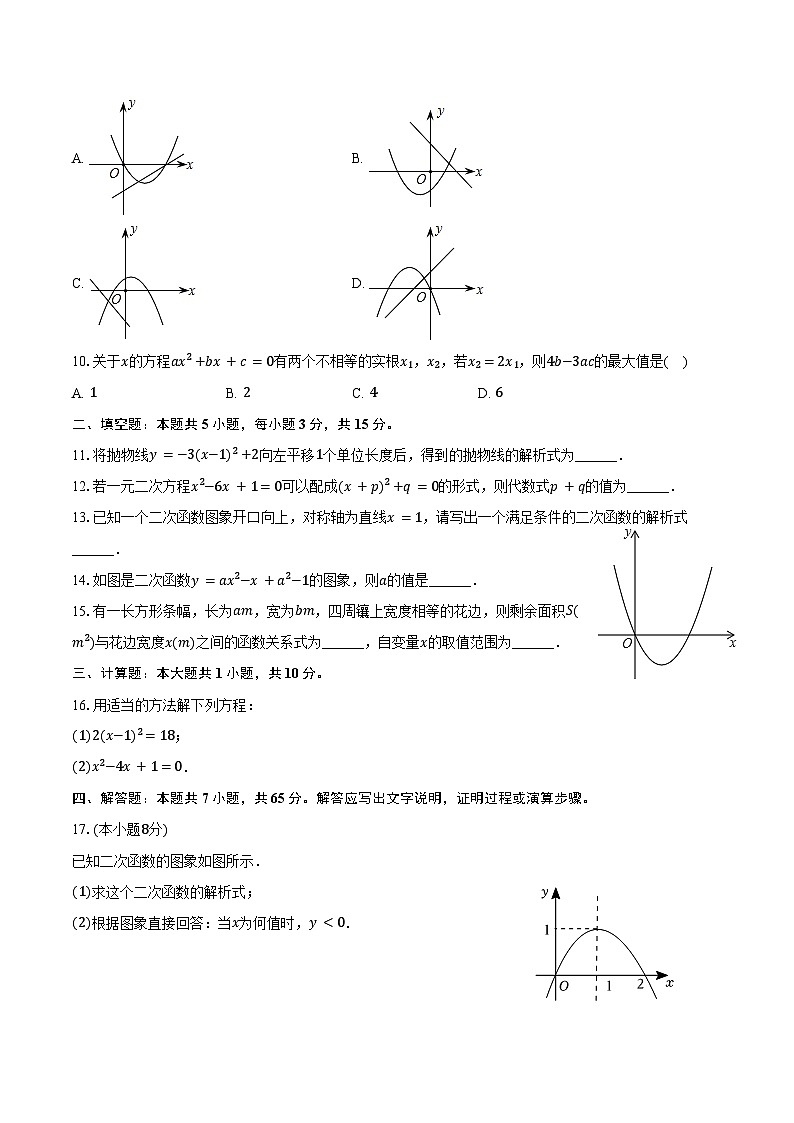 2024-2025学年河南省信阳市光山县慧泉中学九年级（上）开学数学试卷（含答案）02