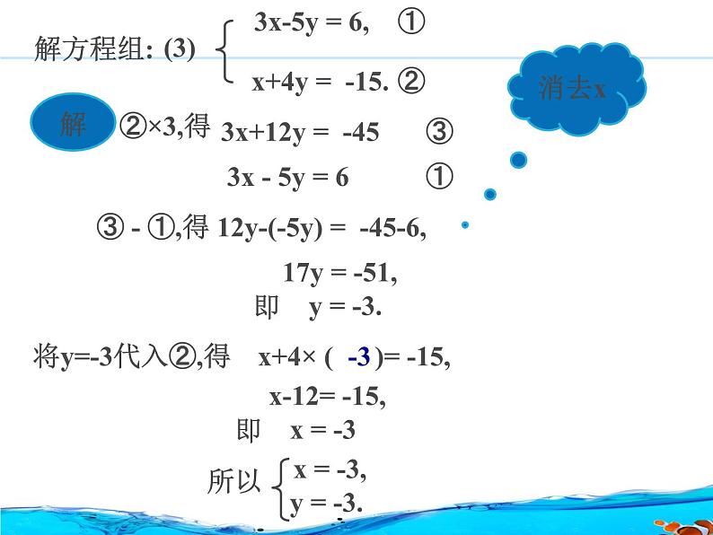 华师大初中数学七年级下册7.2用加减法解二元一次方程组（音频）05