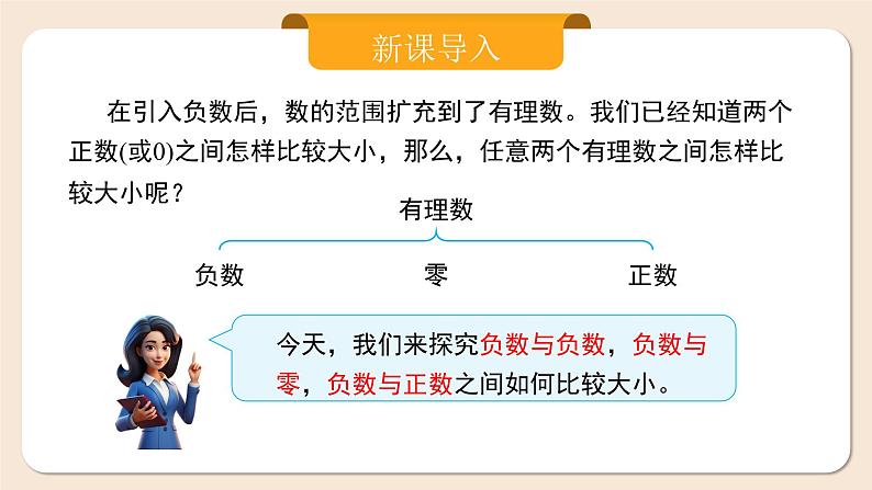 人教版七年级上册数学  1.2.5《有理数的大小比较》课件第3页