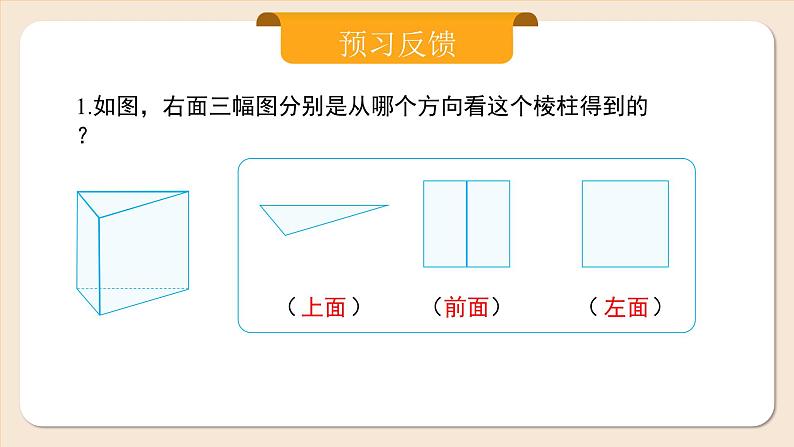 2024秋季人教版七年级上册数学  6.1.1.2从不同方向看立体图形与立体图形的展开图  PPT课件+教案+习题03