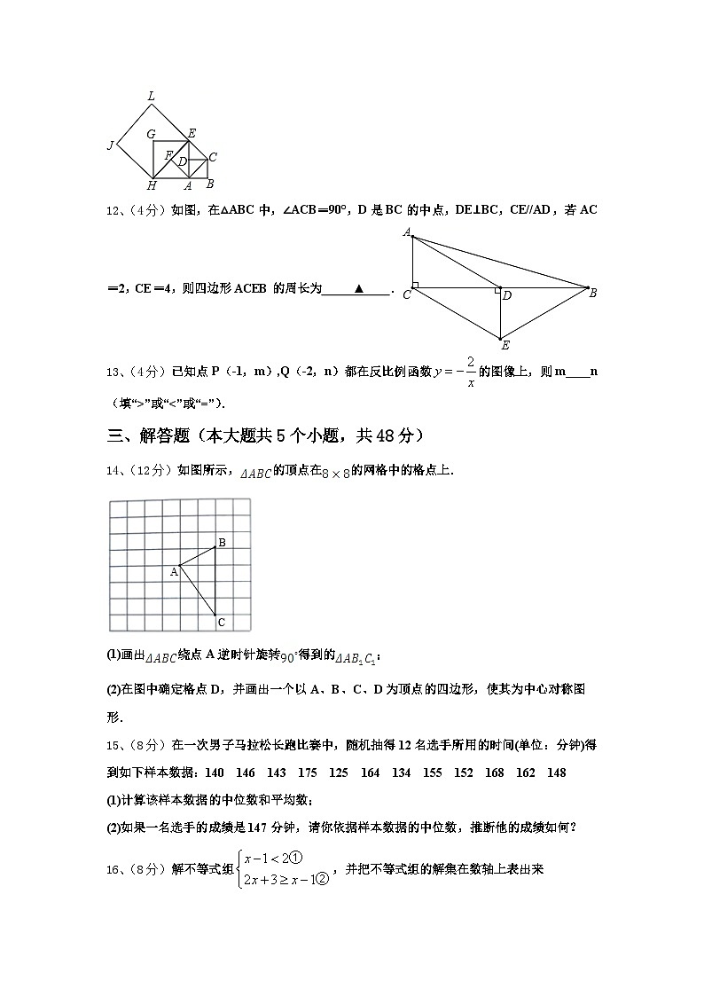 2024-2025学年广东省高州市谢鸡镇九上数学开学综合测试试题【含答案】第3页