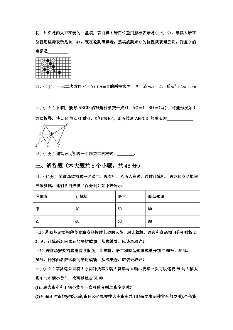 2024-2025学年广东省华师附中实验学校九年级数学第一学期开学检测试题【含答案】第3页