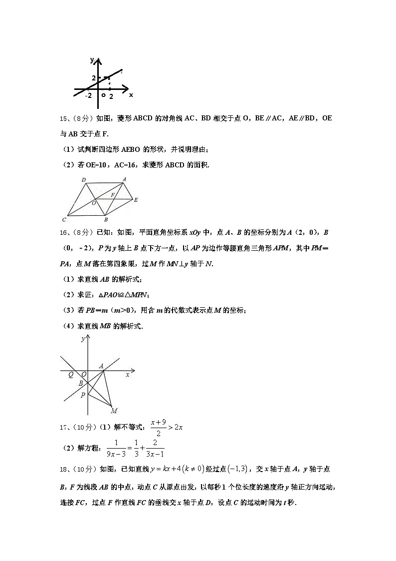 2024-2025学年河南洛阳伊川数学九年级第一学期开学统考试题【含答案】第3页