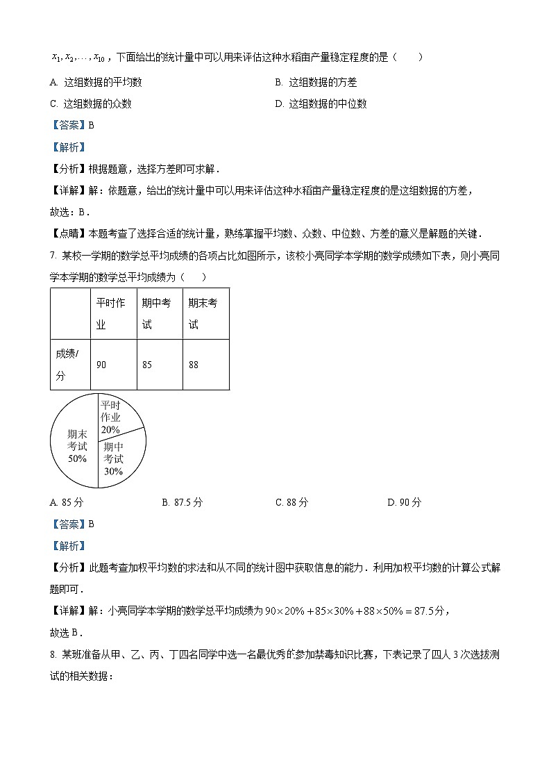 山东省宁津县张宅中学2024-2025学年九年级上学期开学检测数学试题（原卷版+解析版）03
