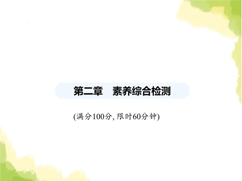 鲁教版八年级数学上册第二章分式与分式方程素养综合检测课件01