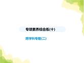 鲁教版八年级数学上册专项素养综合练(十)跨学科专题(二)课件
