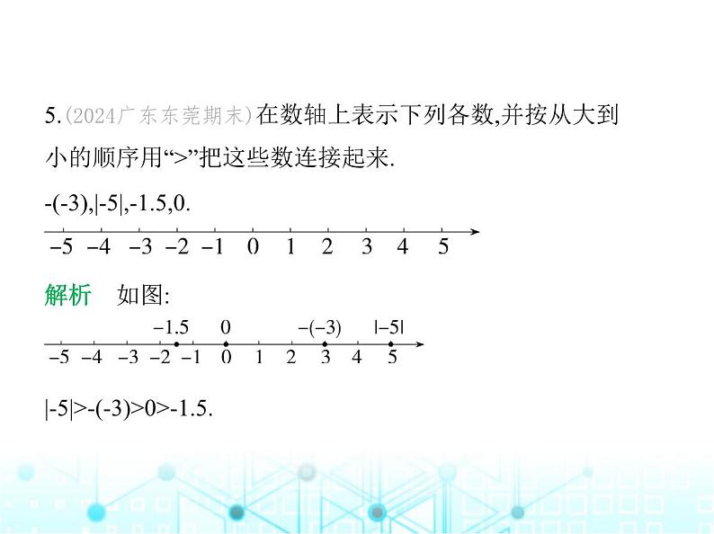 冀教版七年级数学上册第一章有理数1.4有理数的大小课件第6页