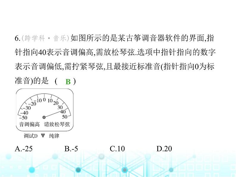 冀教版七年级数学上册第一章有理数素养综合检测课件07