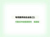 华东师大版七年级数学上册专项素养综合练(三)代数式中的规律探究练题型课件
