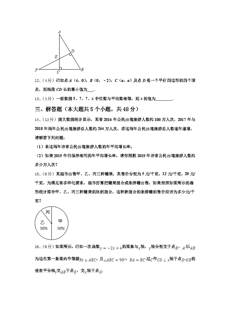 2024-2025学年湖北省武汉市东西湖区数学九上开学质量检测试题【含答案】第3页