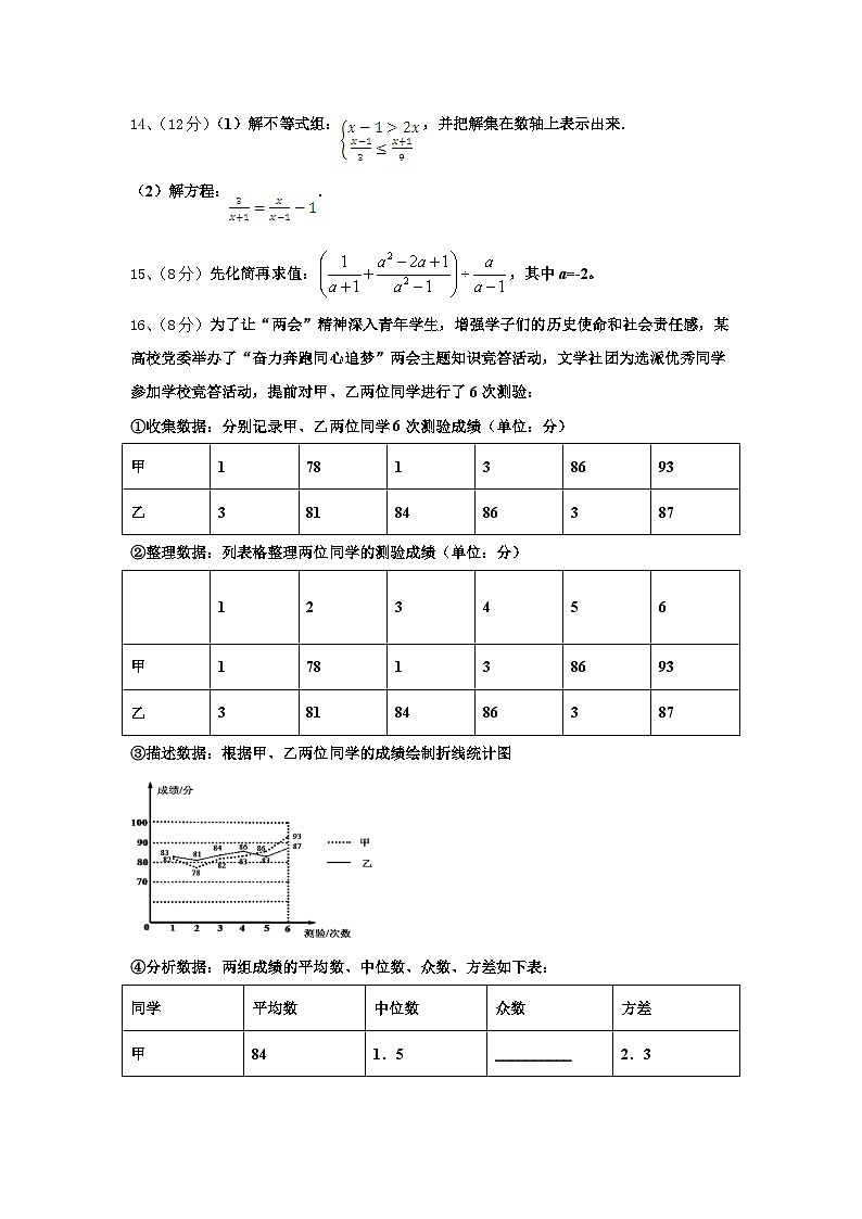 2024-2025学年江苏省无锡市前洲中学九年级数学第一学期开学经典模拟试题【含答案】03