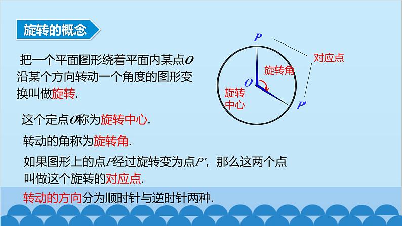 23.1 第1课时 旋转的概念及性质 人教版数学九年级上册课件05